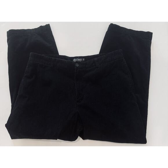 CHAPS MEN'S BLACK CORDUROY STRAIGHT LEG PANTS SIZE 38X30 - Picture 4 of 11